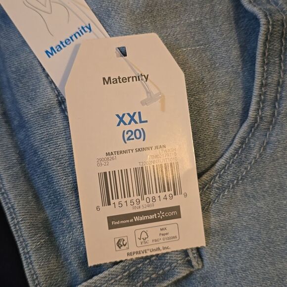 Nwt Time and Tru Women's Maternity Skinny Jeans - Picture 6 of 6